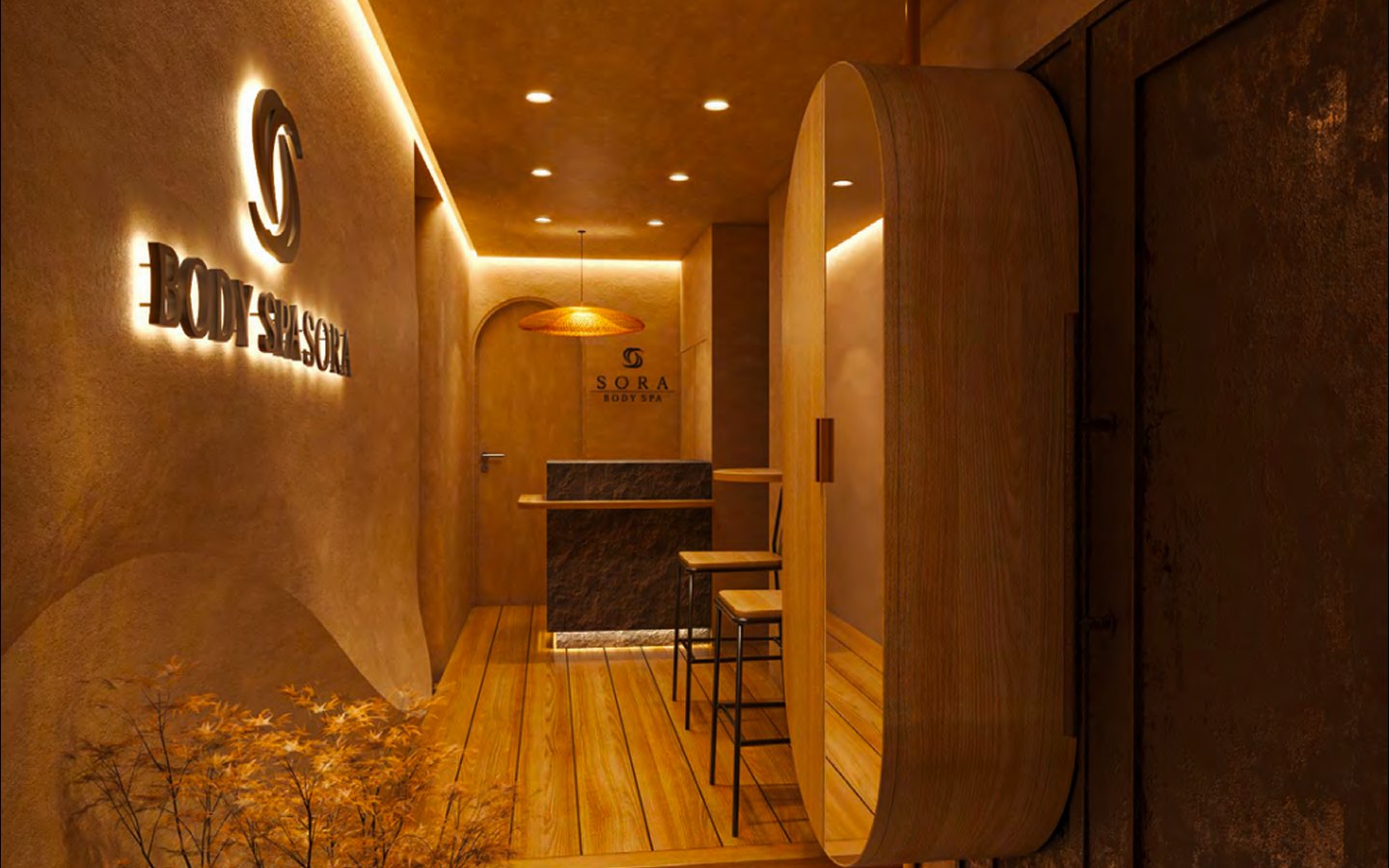 BODY SPA SORA THE SUITE 銀座店のエントランス